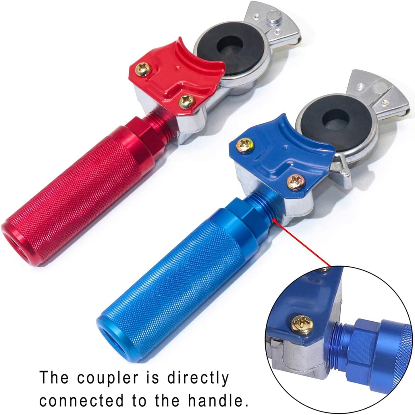 Glad Hand Handles, Air Glad Hand for Semi Trucks and Trailers with Extension Handles, Tractor Glad Hand Grips with Seals for Air Hose Freightliner TRUCK DRIVER