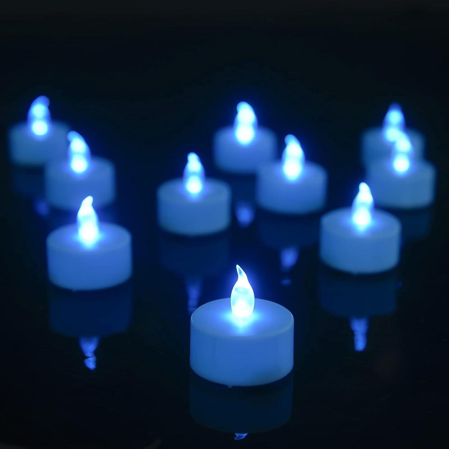 Tea Light Candles with Remote Control,Flickering Flameless LED Candle,Long Lasting 400+Hours,Battery Operated with Timer for Home Decoration Seasonal &Festival Celebration Warmyellow (24Pcs)
