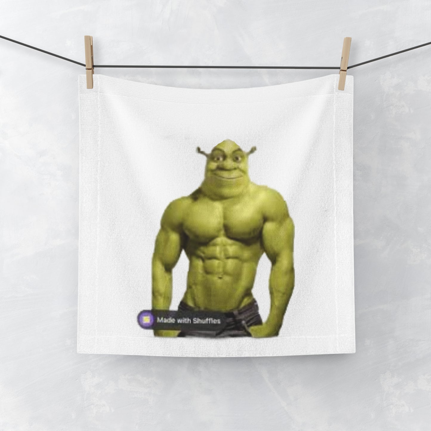 BUFFED Shrek 5 Face Towel
