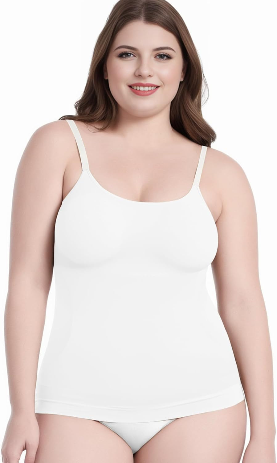 Women'S Shapewear Tummy Control Scoop Neck Camisole Tops for Women Seamless Compression Tank Top Regular and plus Size