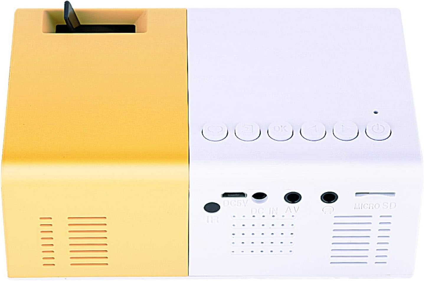 Portable Projector, Home Theater Mini Stylish Projector, 1080P HDMI for Movie(U.S. Standard (110V-240V))