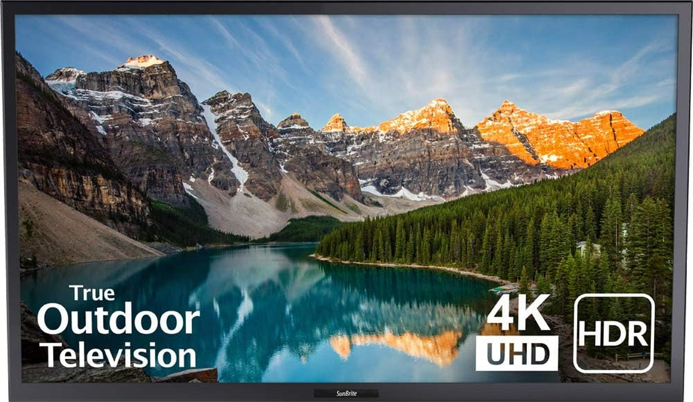 Sunbrite Veranda 2 Series 43-Inch Full Shade Outdoor TV | 4K Ultra HD HDR LED Weatherproof Television - Direct Lit LED Screen with All-Weather Remote (SB-V-43-4KHDR-BL)