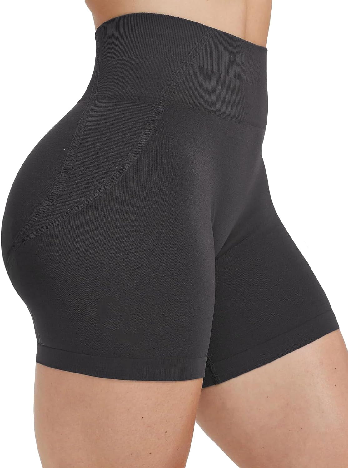 Women'S Butt Scrunch Seamless Workout Shorts,High Waisted Butt Liftings Effortless Yoga Athletic Shorts