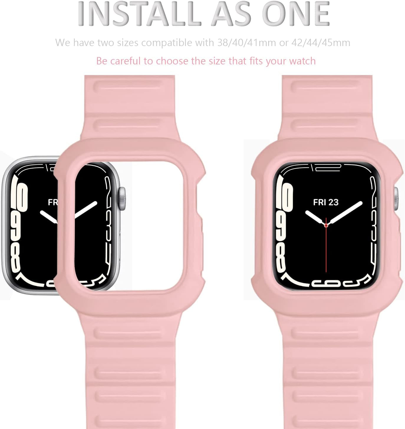 Case Bands Compatible with Apple Watch Band 38Mm 40Mm 41Mm 42Mm 44Mm 45Mm, Compatible with Iwatch Bands Serise 7 6 5 4 3 2 1 SE for Women Men