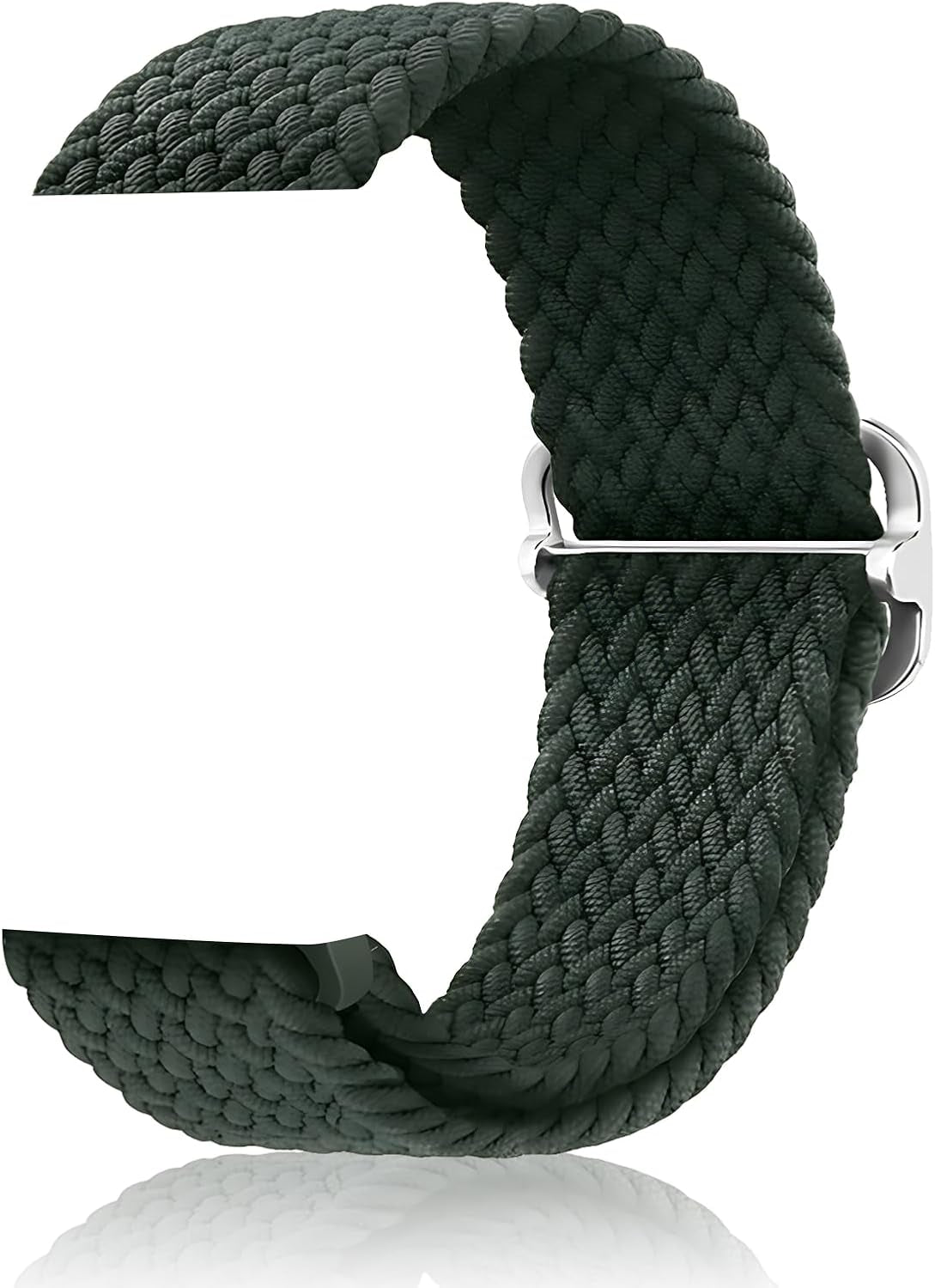 Stretchy Solo Loop Compatible with Apple Watch Band 38Mm 40Mm 41Mm 42Mm 44Mm 45Mm 49Mm, Adjustable Nylon Braided Elastic Sport Straps Womens Men Wristbands for Iwatch Series 8 7 6 5 4 3 2 1 SE Ultra, Elastic Sport Wristbands (42/44/45/49Mm, Dark Green)