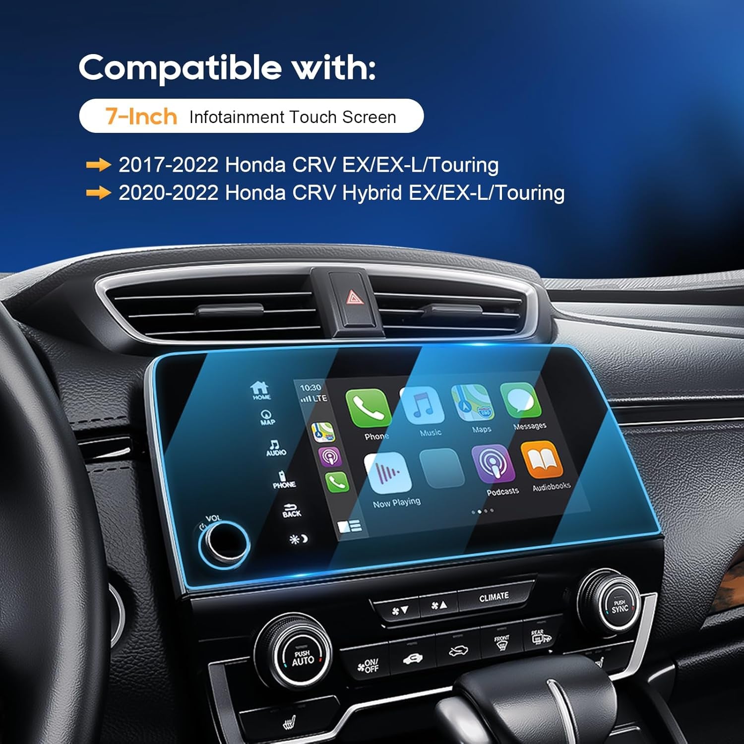 2022 CRV Screen Protector for 2017-2020 2021 2022 Hnoda CRV LX EX EX-L Touring Special Edition Hybrid 7 Inch Infotainment Screen Protector 2022 CR-V Hybrid Touring Screen Protector Accessories