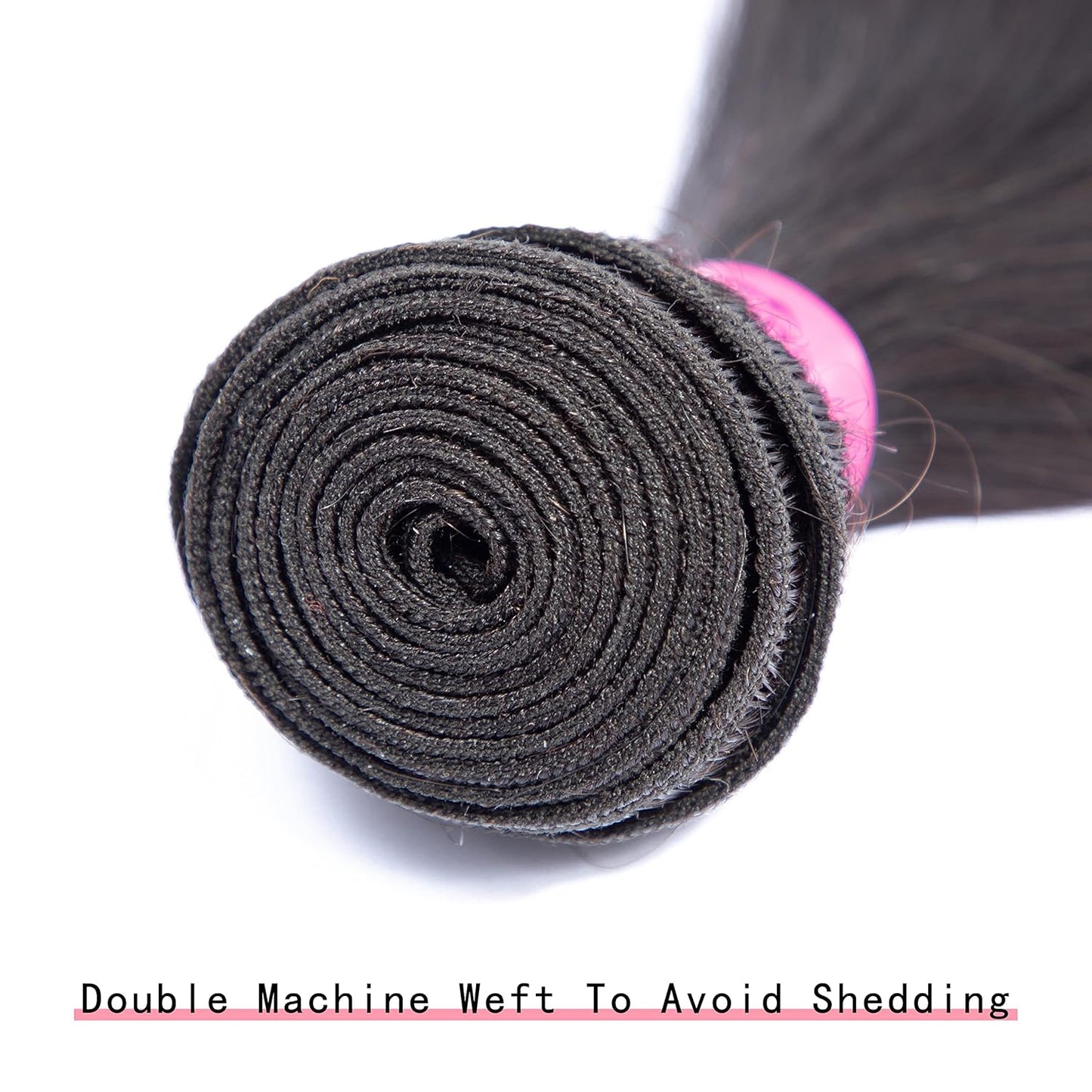 Straight Bundles 14 Inch 1 Bundle Human Hair 100% Unprocessed Brazilian Virgin Human Hair Extensions Double Weft No Split Bundle Natural Color Full and Thick(14 Inch)