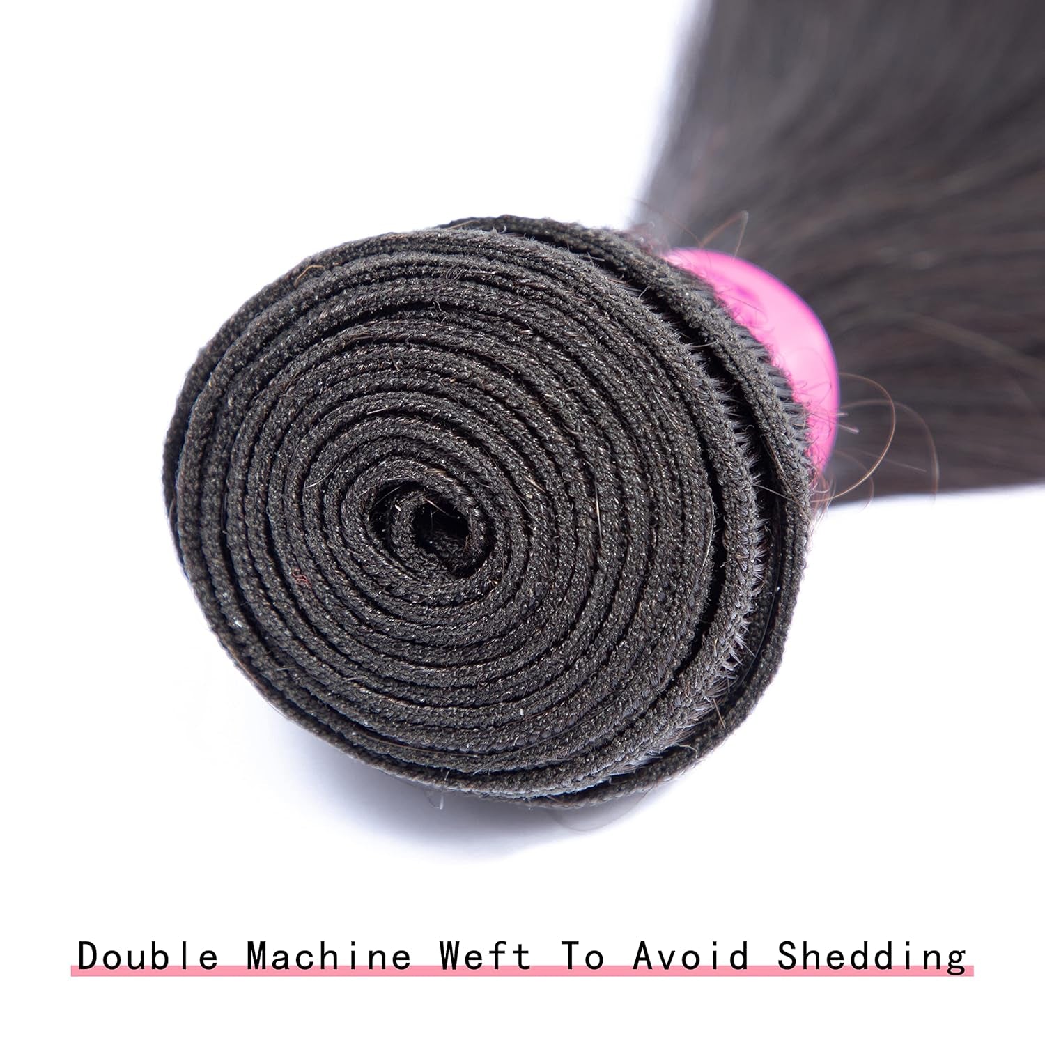 Straight Bundles 14 Inch 1 Bundle Human Hair 100% Unprocessed Brazilian Virgin Human Hair Extensions Double Weft No Split Bundle Natural Color Full and Thick(14 Inch)