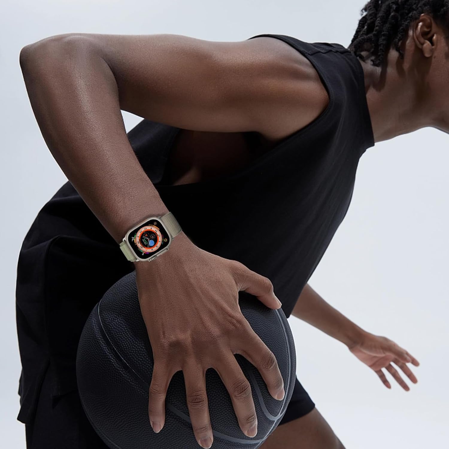 Alpine Loop Nylon Band - Compatible with Apple Watch Ultra 2/Ultra Band 49Mm 45Mm 44Mm 42Mm for Men Women, Adjustable with Metal C-Hook Strap for Iwatch Ultra 2, Iwatch Ultra Series SE 9/8/7/6/5/4/3