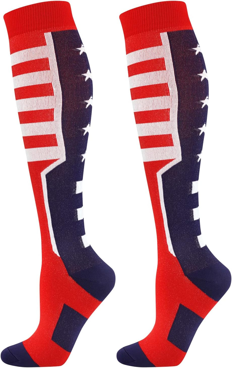 Junely Compression Socks for Women Knee High Festival Socks for Running Work Support Nurses Pregnancy Travel