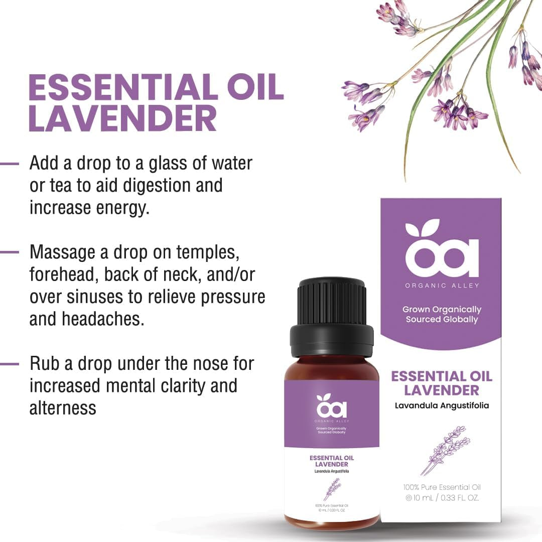 Lavender Essential Oil by  | 100% Pure Therapeutic Grade | Natural Aromatherapy Oil | Essential Oil for Relaxation | Lavandula Angustifolia (0.33 Fl Oz, Lavender) TLBH