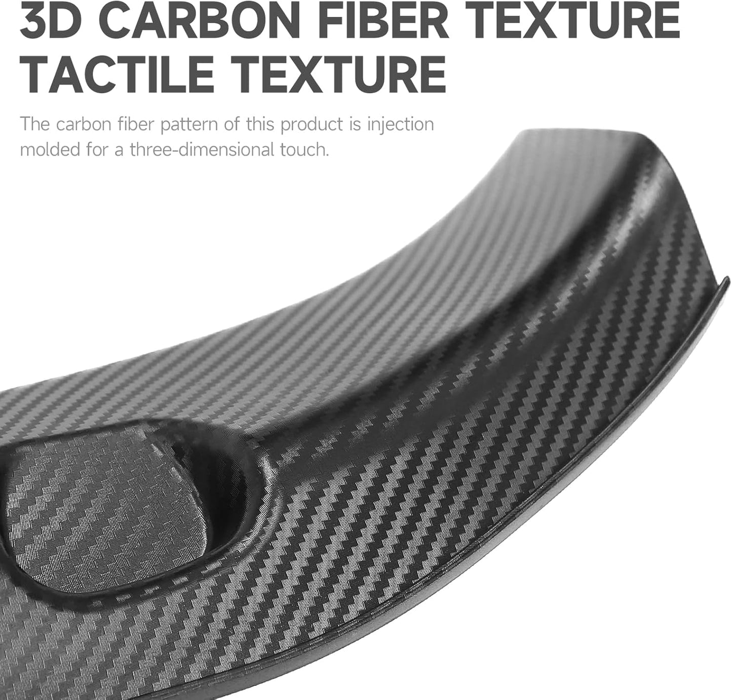 Rear Bumper Guard for Tesla Model Y Accessories 2025 2024 2023 2022 2021, ABS Trunk Door Sill Protector, 3D Carbon Fiber