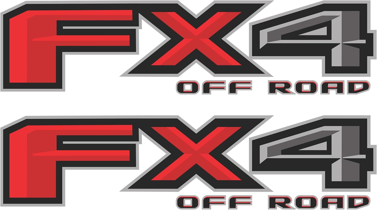 FX4 off Road Decal Replacement Sticker F150 Bedside F Truck Super Duty F250 F350 F450, Premium Series (Made in One Piece)
