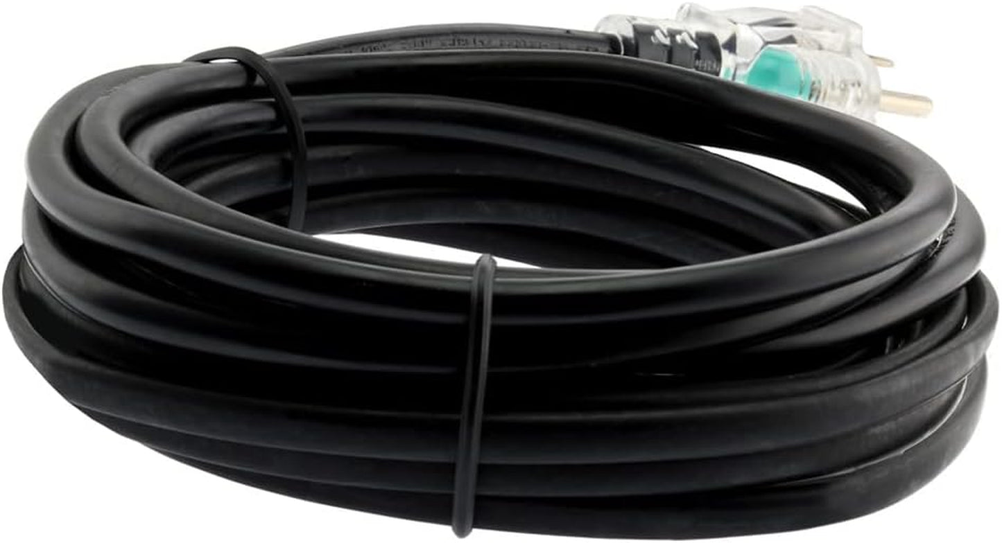 Premium Heat Cable for Pipe Freeze Protection - Heating Tape with Built-In Thermostat - Constant Watt Anti-Freeze & Uv-Proof Heated Cord - 120 VAC - Copper Nickel Wire Heater