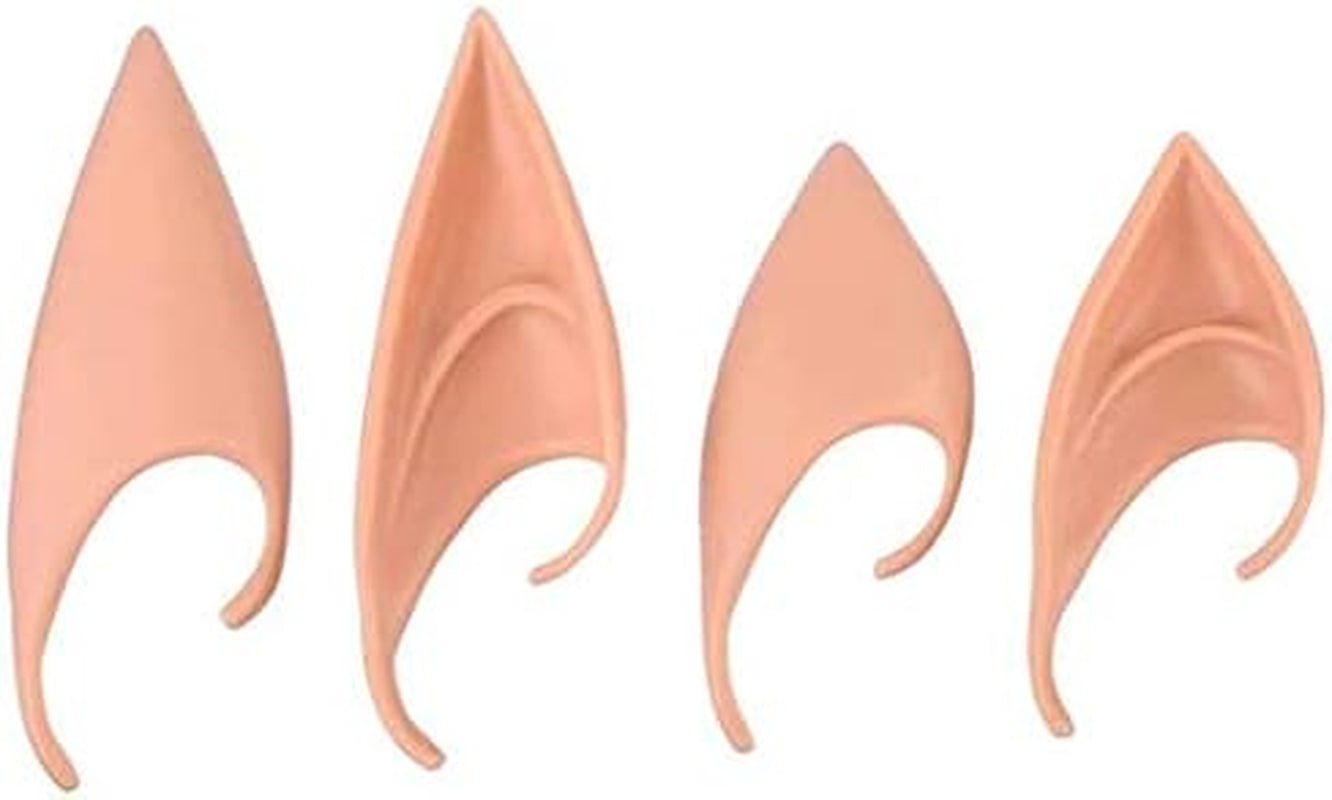 2 Pairs Elf Ear,Dress up Costume Soft Pointed Goblin Ears,Cosplay Halloween Party Dress up Elf Ears Cosplay Masquerade Accessories