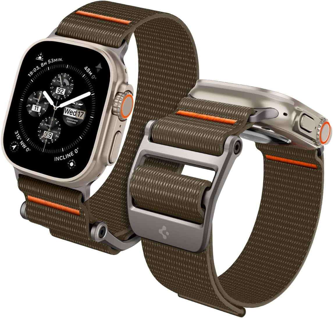 Durapro Flex Ultra Designed for Apple Watch Band for Apple Watch Ultra 2/Ultra 49Mm, Series 10 46Mm, 9/8/7 45Mm, SE2/SE/6/5/4 44Mm, 3/2/1 42Mm Adjustable Solo Loop Band Strap
