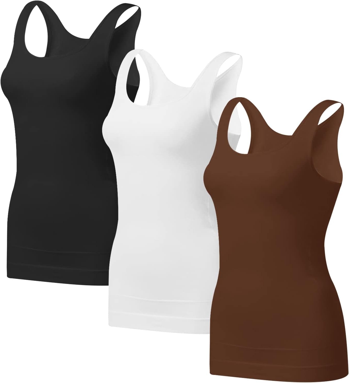 Women'S Tummy Control Shapewear Tank Tops - Seamless Body Shaper Compression Top