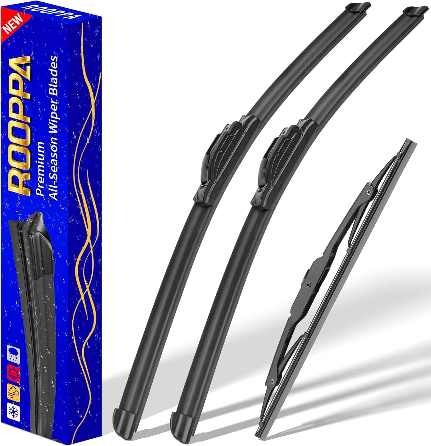 3 Wipers Replacement for 2012-2016 Honda CRV CR-V, Windshield Wiper Blades Original Equipment Replacement - 26"/16"/13" (Set of 3) U/J HOOK