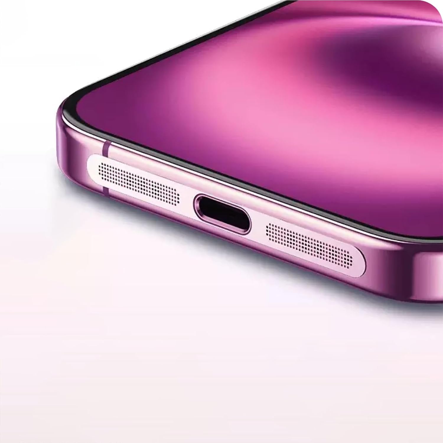 For Iphone 16 Pro / 16 Pro Max Earpiece Speaker Mesh anti Dust Proof Adhesive Cover - 5Pcs / Black