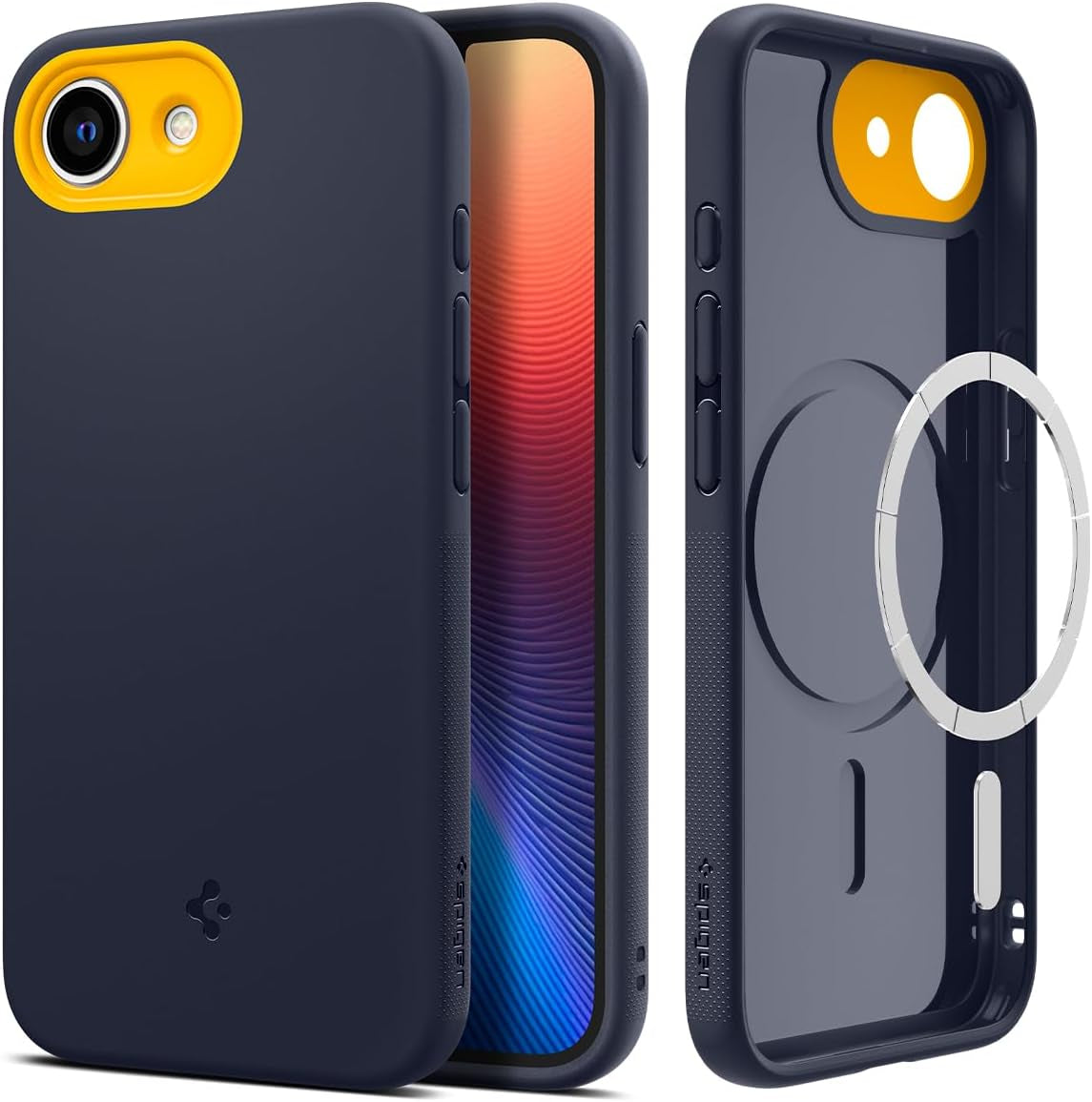 for Iphone 16E Case, Nano Pop Magfit [Compatible with Magsafe Accessories] [Military-Grade Protection] - Blueberry Navy