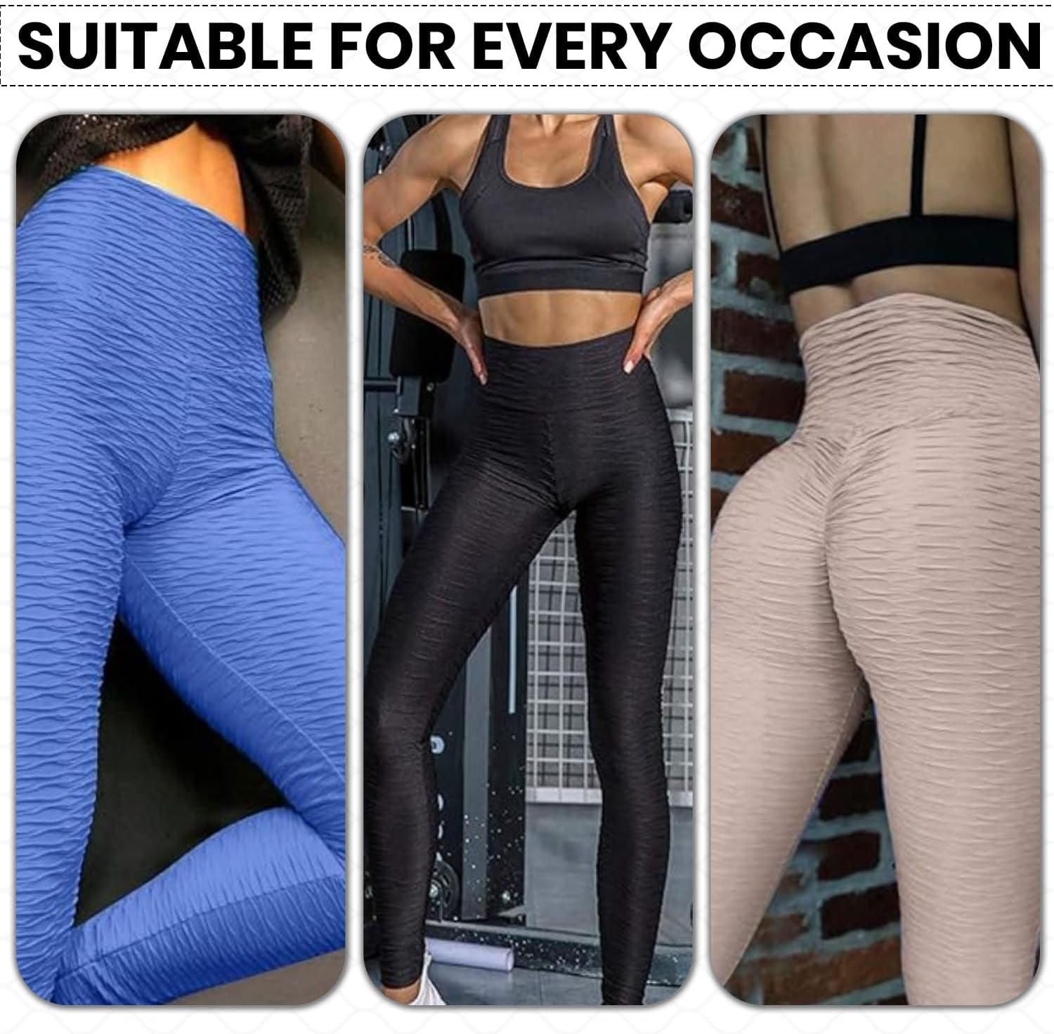 Butt Lifting Workout Tummy Control Leggings for Women Tiktok High Waisted Yoga Pants Scrunch Gym Booty Tights