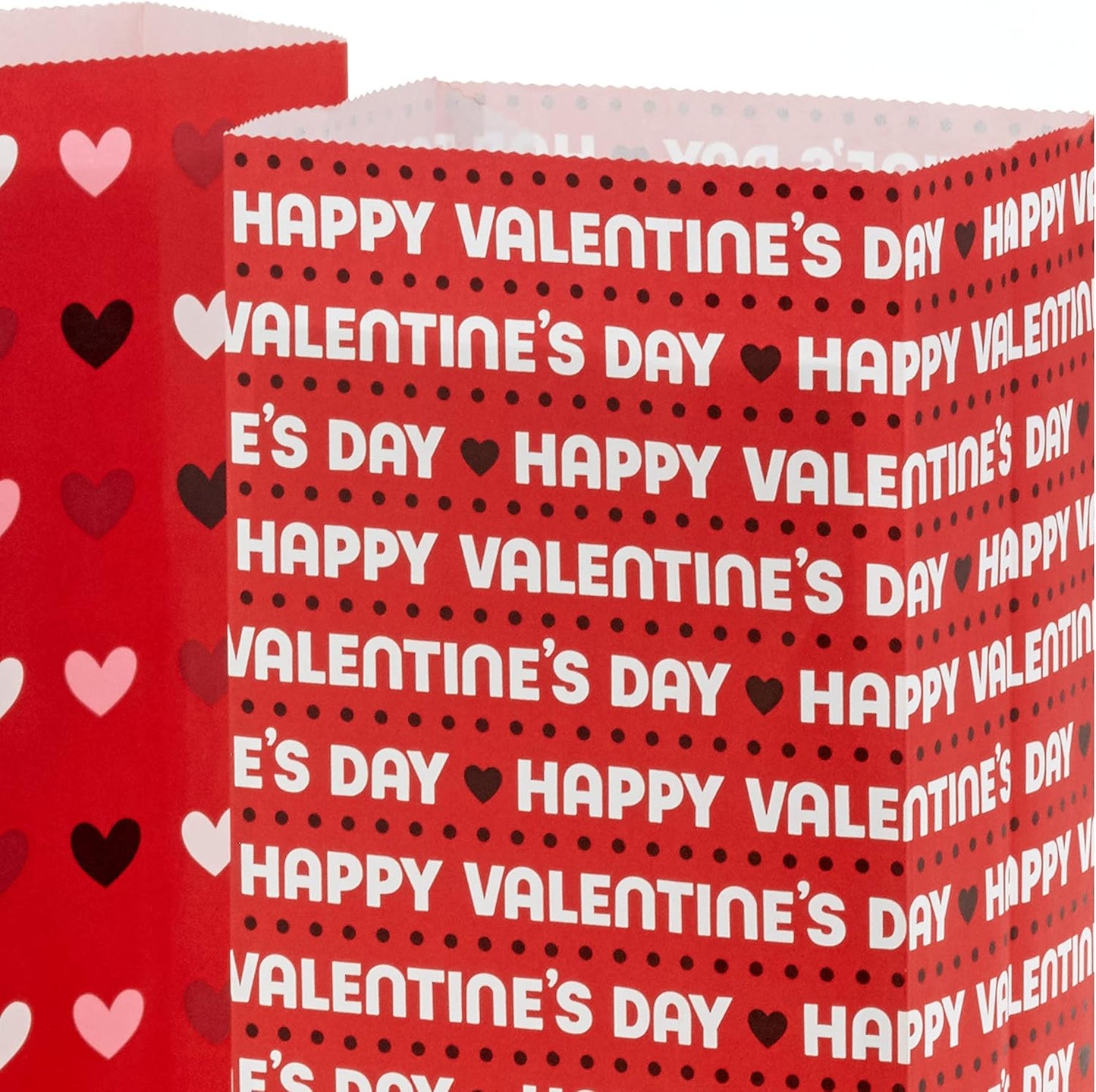 Valentine'S Day Paper Treat Sacks (30 Bags: Happy Valentine'S Day, Hearts) for Classroom Parties, Valentines, Kids, Coworkers