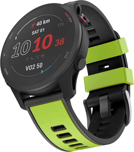 Compatible with Garmin Vivoactive 4/ Samsung Galaxy Watch 46Mm, 22Mm Silicone Band for Ticwatch Pro S2/ Venu 2/Samsung Gear S3 Classic/Samsung Gear S3 Frontier/Huawei Watch GT Smartwatch