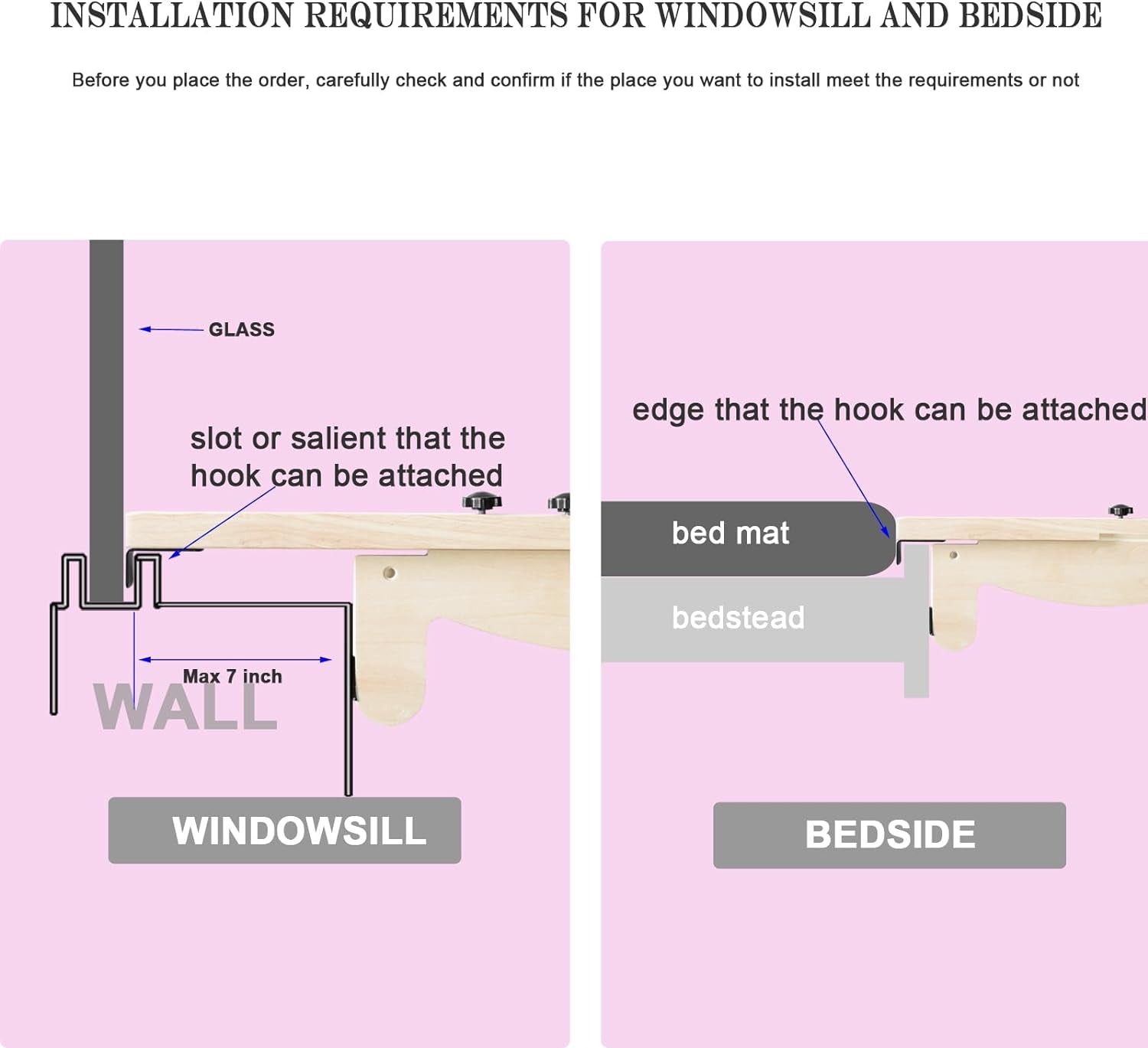 Cat Window Perch, Wooden Window Perch for Cats Inside, 2 In1 Cat Hammock for Window, Versatile Cat Window Bed, Multi Installation Place Window Cat Bed for Windowsill Bedside Drawer and Cabinet