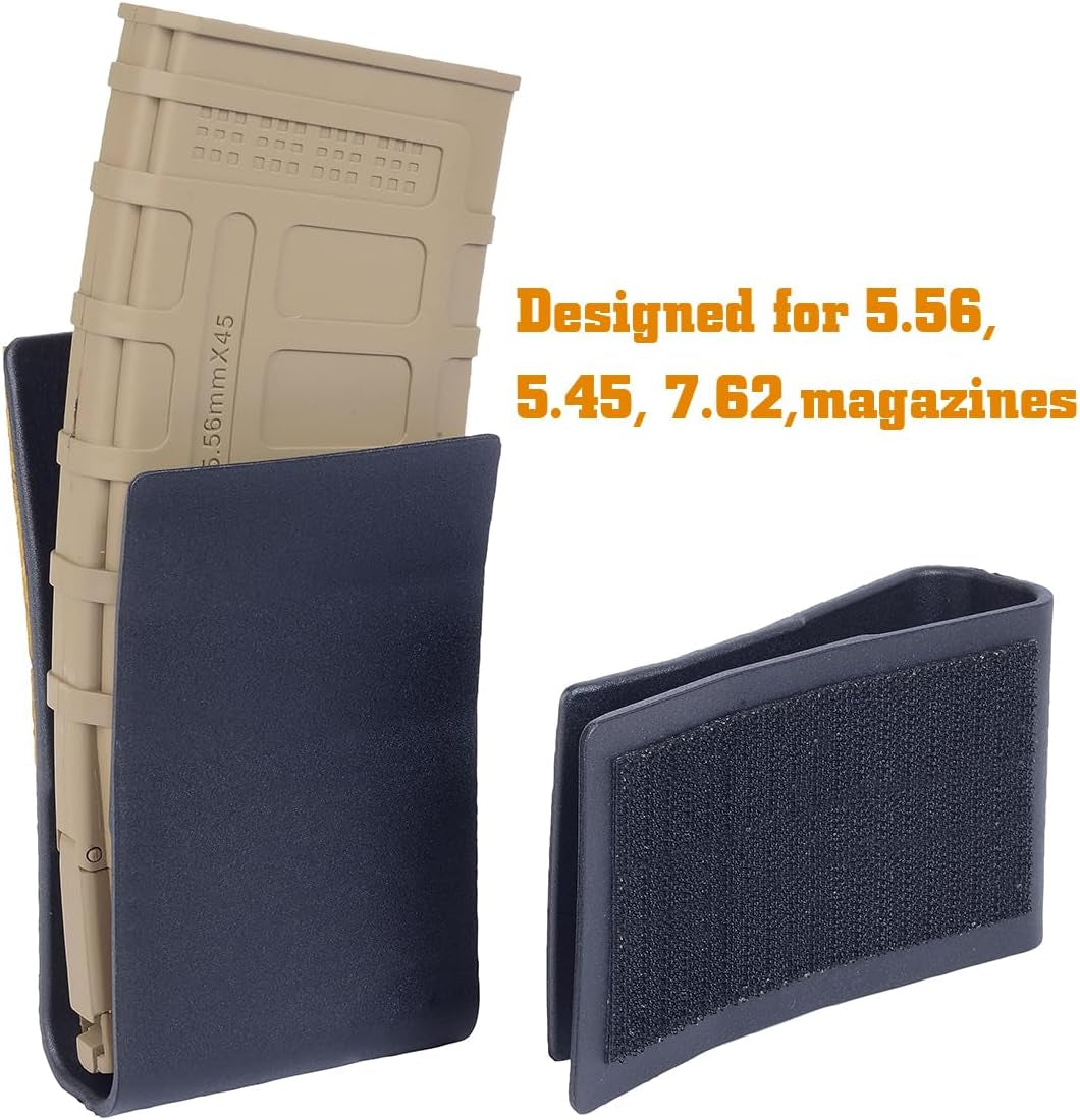 Magazine Pouch Insert Set 5.56 7.62 Mag Pouch Accessories Mag Insert for M4 5.56/9Mm Rifle Pistol Magazine Mag Pouch Inserts Clips Set with Velcro