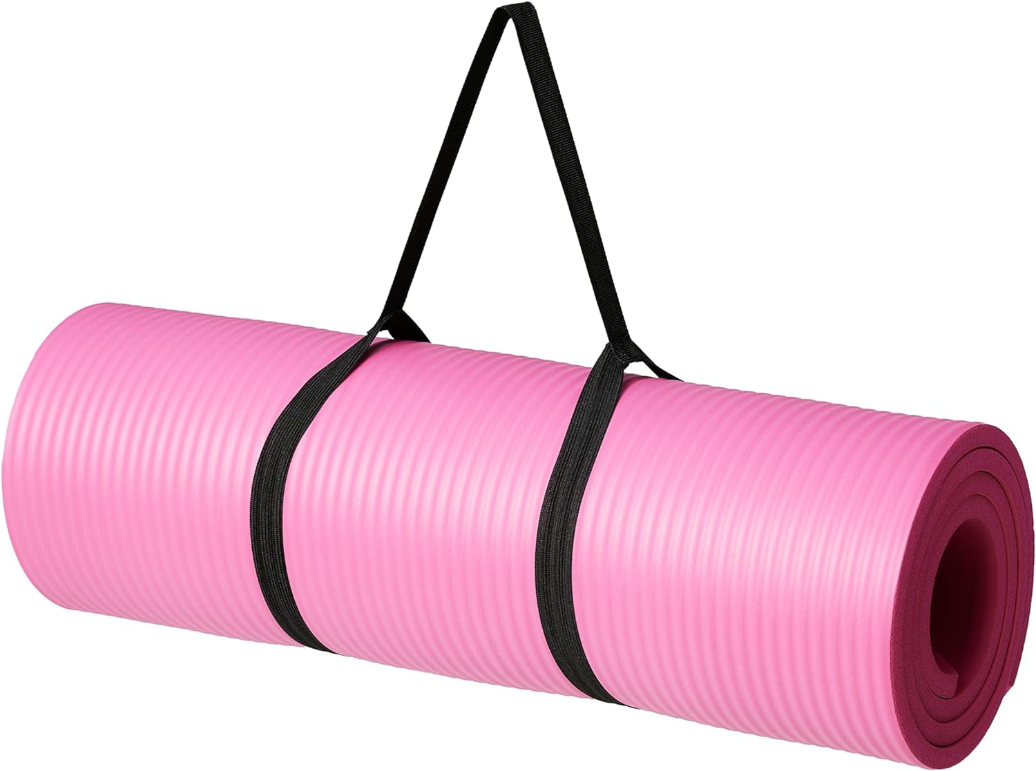 1/2 Inch Extra Thick Exercise Yoga Mat with Carrying Strap