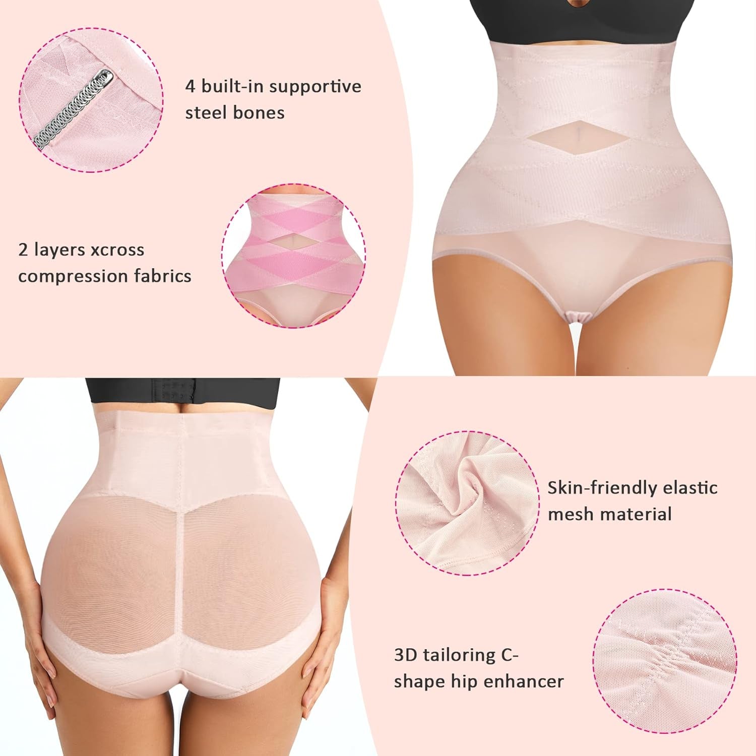 Womens' Tummy Control High Waist Trainer Body Shaper