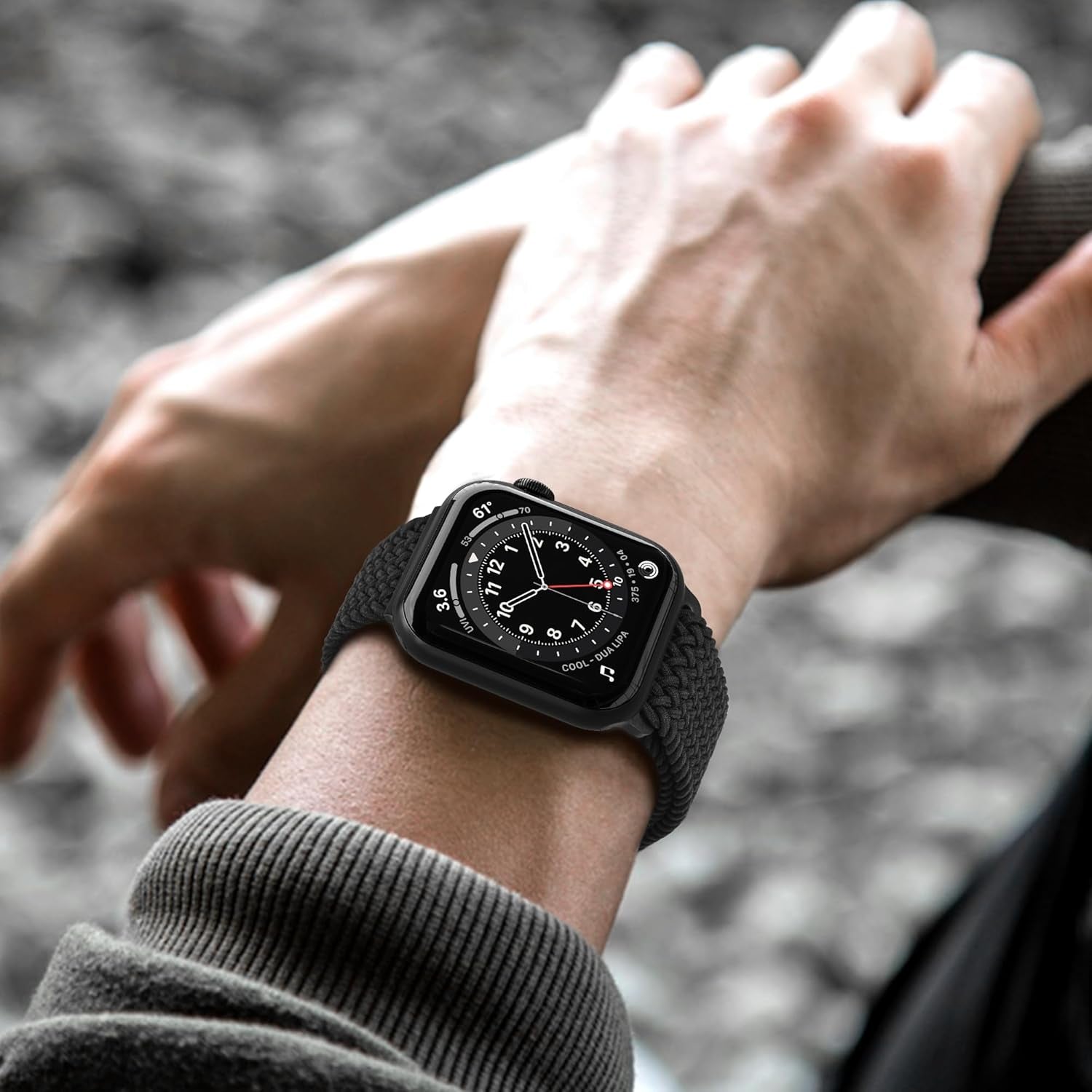 Magnetic Stretchy Watch Band Compatible for Apple Watch Band 38Mm 40Mm 41Mm,Comfortable Adjustable Straps Wristbands for Iwatch Series 9 8 7 6 5 4 SE 3 2 1 Ultra 1 2 Women Men,Black