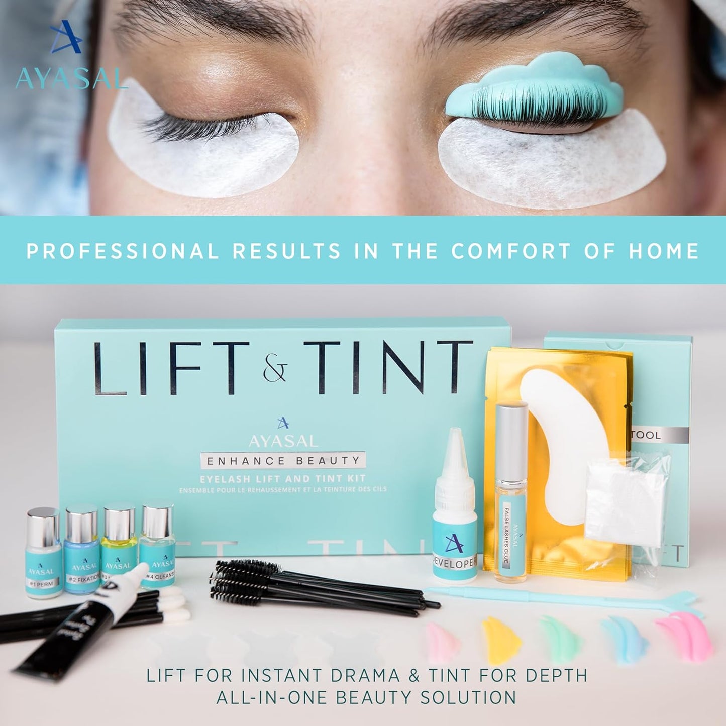 Lash Lift Kit: Eyelash Lift Kit - with Detailed Instruction Eyelash Perm Kit - Easy for Beginner and Professional Lash Perm Kit - Achieve Salon-Quality Lashes Lift with Safe and Effective Resul
