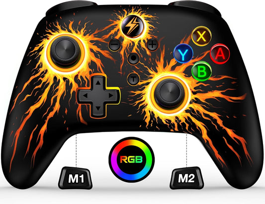 Wireless Switch Controller for Nintendo Switch Controller/Lite/Oled, LED Wired PC Game Joysticks-Wireless Ios/Android Remote, Nintendo Game Accessories Gamepads & Standard Controllers