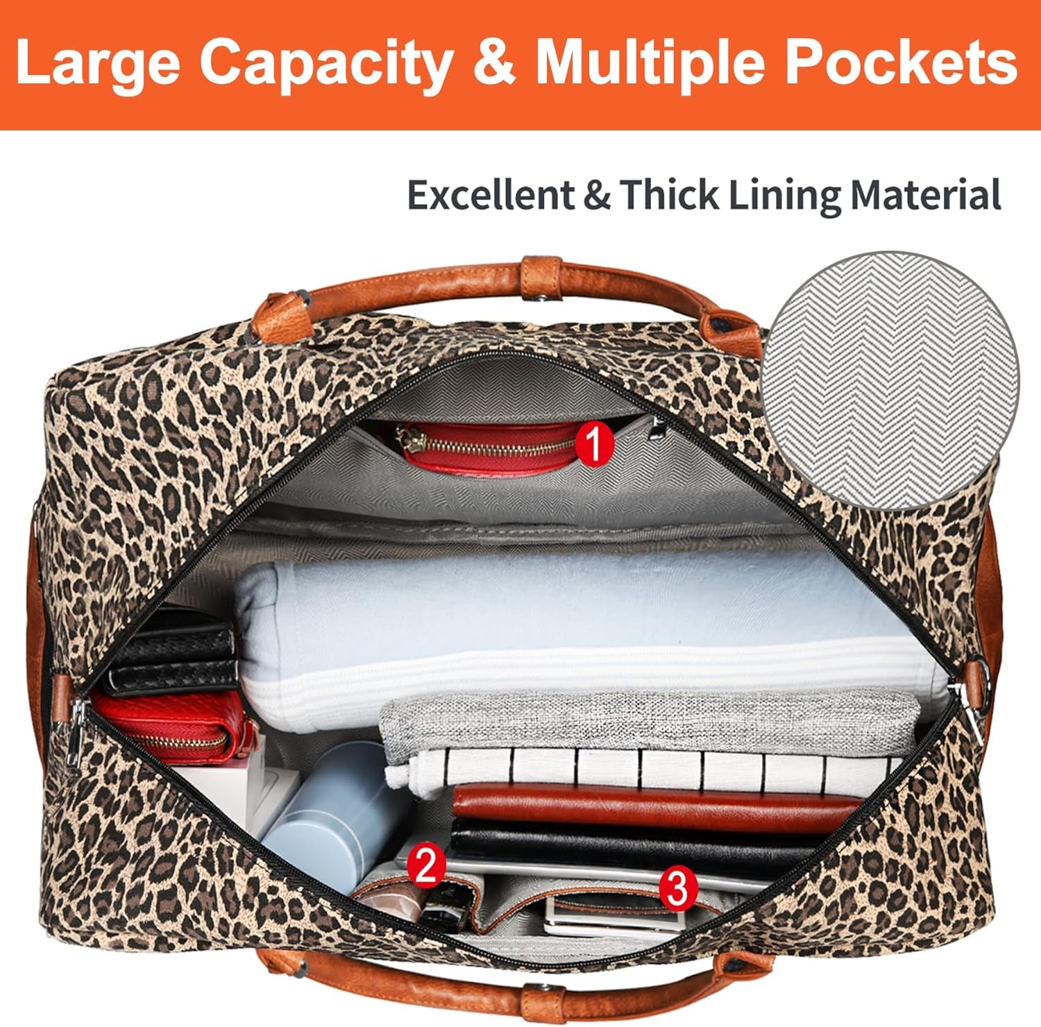 Weekender Bags for Women, 21" Weekender Travel Bag, Travel Duffle Bag with Shoe Compartment Carry on Overnight Duffel Bag for Weekend Travel Business Trip, 3PCS