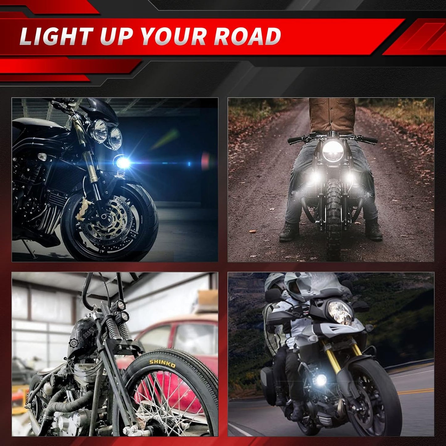 2 Inch LED round Light 20W Spot Driving Light Waterproof Off-Road Work Lamp for Motorcycle, ATV, UTV, Dirt Bike, 4X4 Pickup Truck, Boat, Trailer