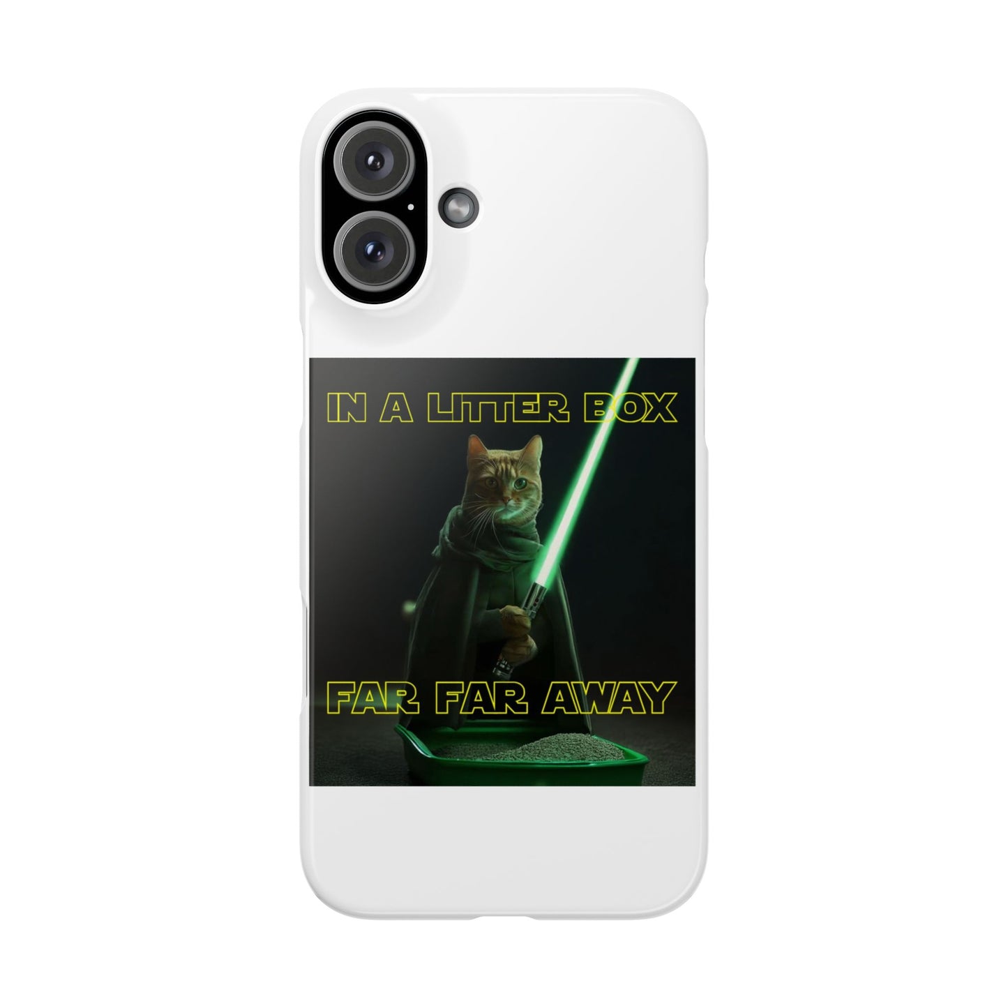 STAR WARS CAT IN A LITTER BOX FAR FAR AWAY  Slim Phone Cases