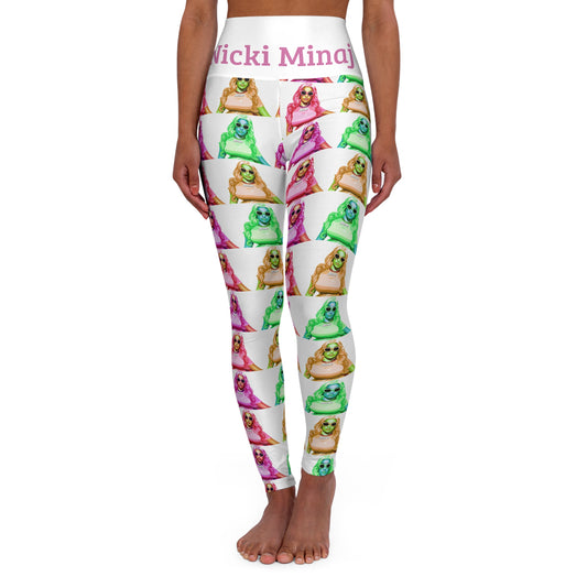Nicki Minaj Andy Warhol Style Pop Art High Waisted Yoga Leggings