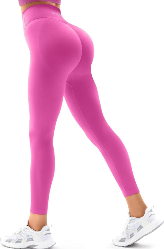 Scrunch Butt Lifting Leggings for Women Tummy Control Crossover Gym Workout Leggings High Waisted Yoga Pants