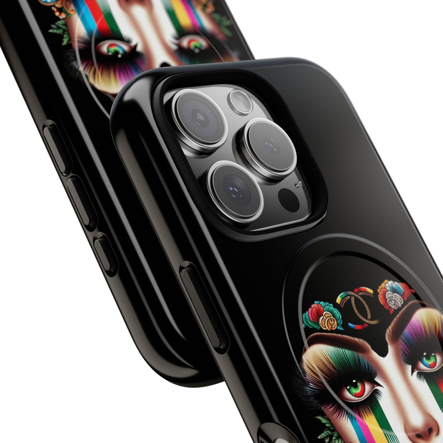 Gucci Inspired Artistic Tough Magnetic Phone Case - Vibrant Lady Design