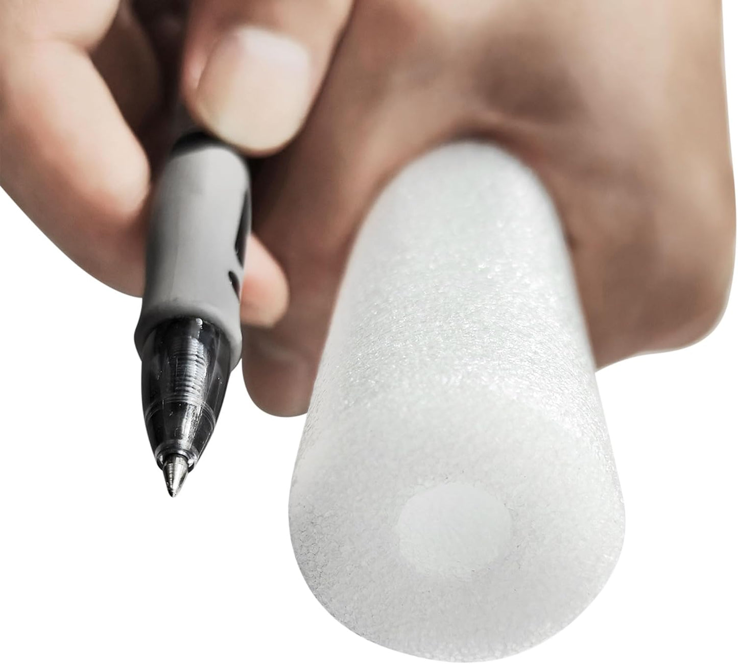 Foam Tube Pipe Insulation Freeze Protection Cover 3.28 Ft Length 0.39In ID 1.18In OD Pipe Insulation Kits White 4 Pack