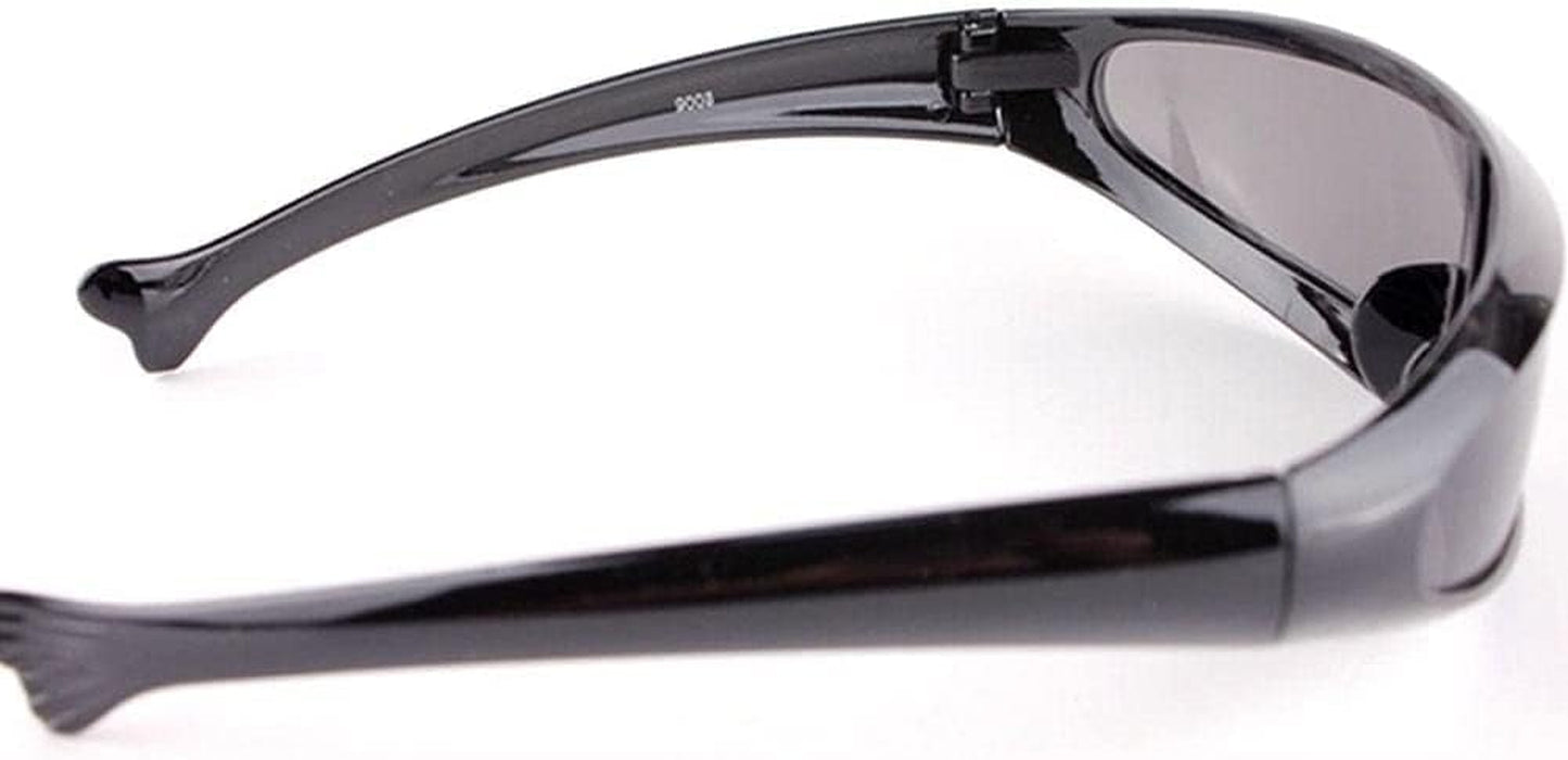 Futuristic Cyclops Cyberpunk Visor Sunglasses Mirrored Lens Narrow Sunglasses Personality Cosplay Costume Eyeglasses Photo Props Costume Eyewear Glasses Funny Party Mask Decoration（Black+Rainbow）