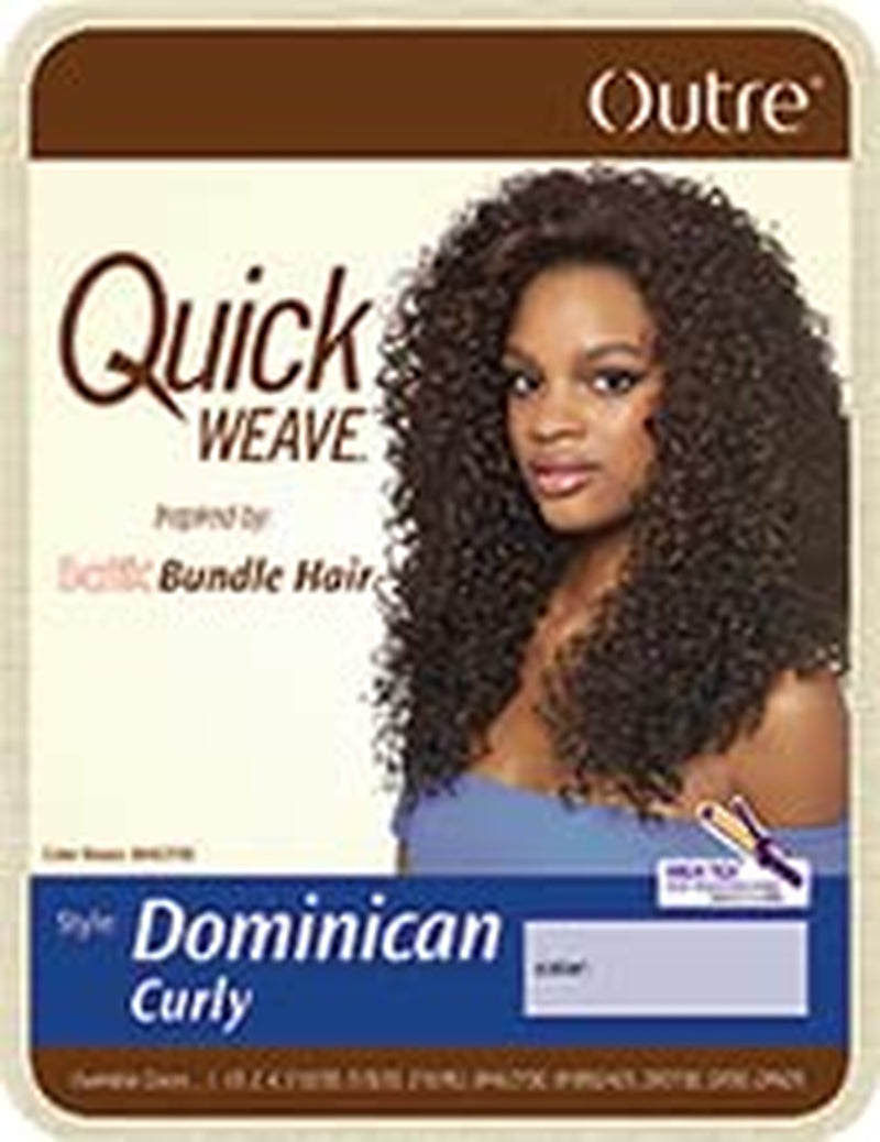 DOMINICAN CURLY BUNDLE HAIR (1B off Black) Batik  Synthetic Half Wig