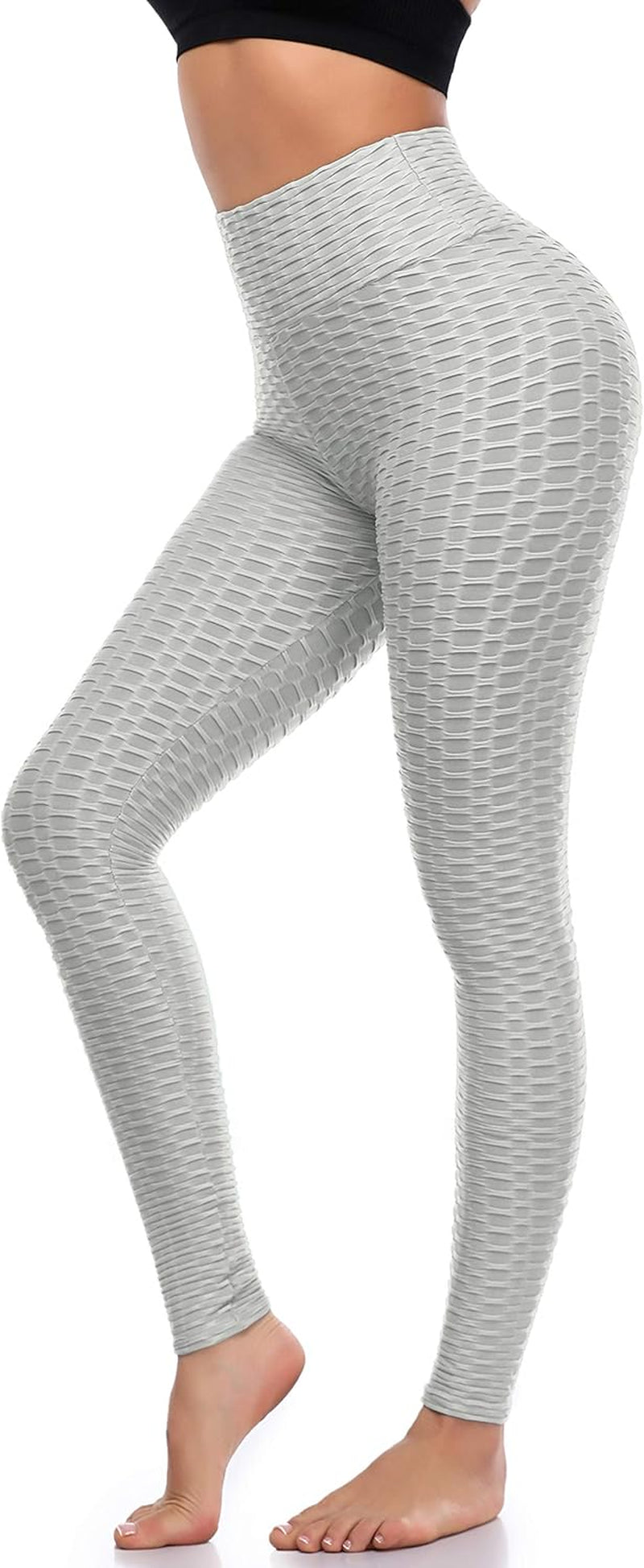 Women'S Scrunch Butt Lifting Leggings Stretchy High Waisted Yoga Pants Workout Textured Booty Tights