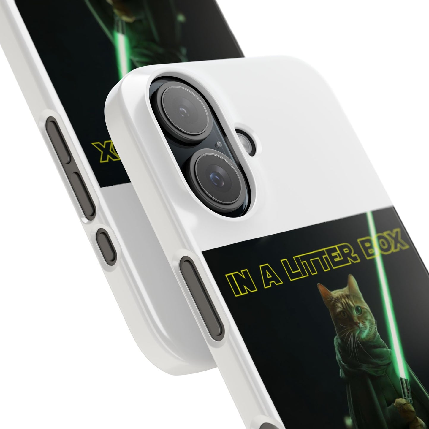 STAR WARS CAT IN A LITTER BOX FAR FAR AWAY  Slim Phone Cases