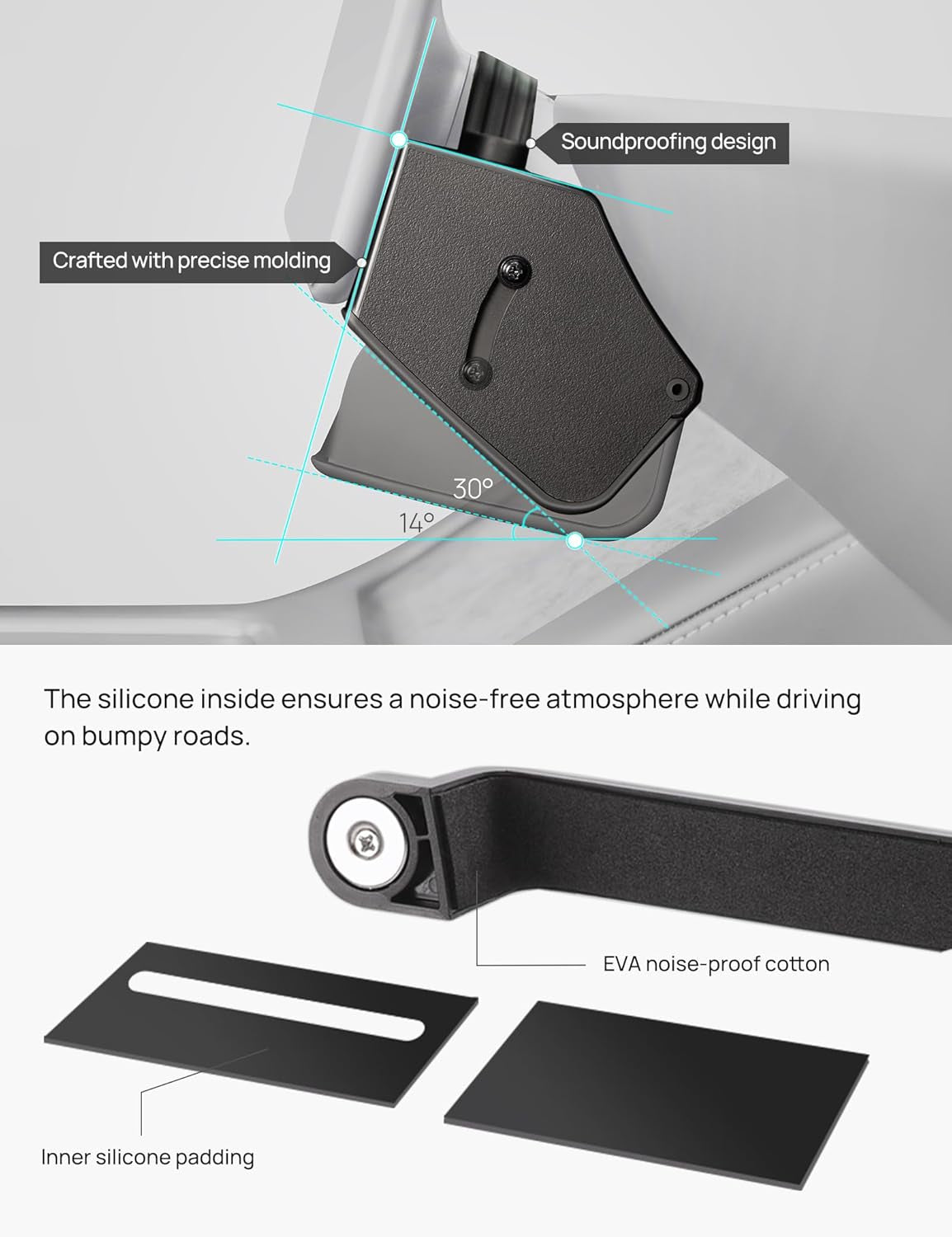 Hidden under Screen Storage Box for Tesla Model 3 Model Y with Open-Close Design, Magnetic Center Console Organizer Dashboard Tissue Sunglass Holder