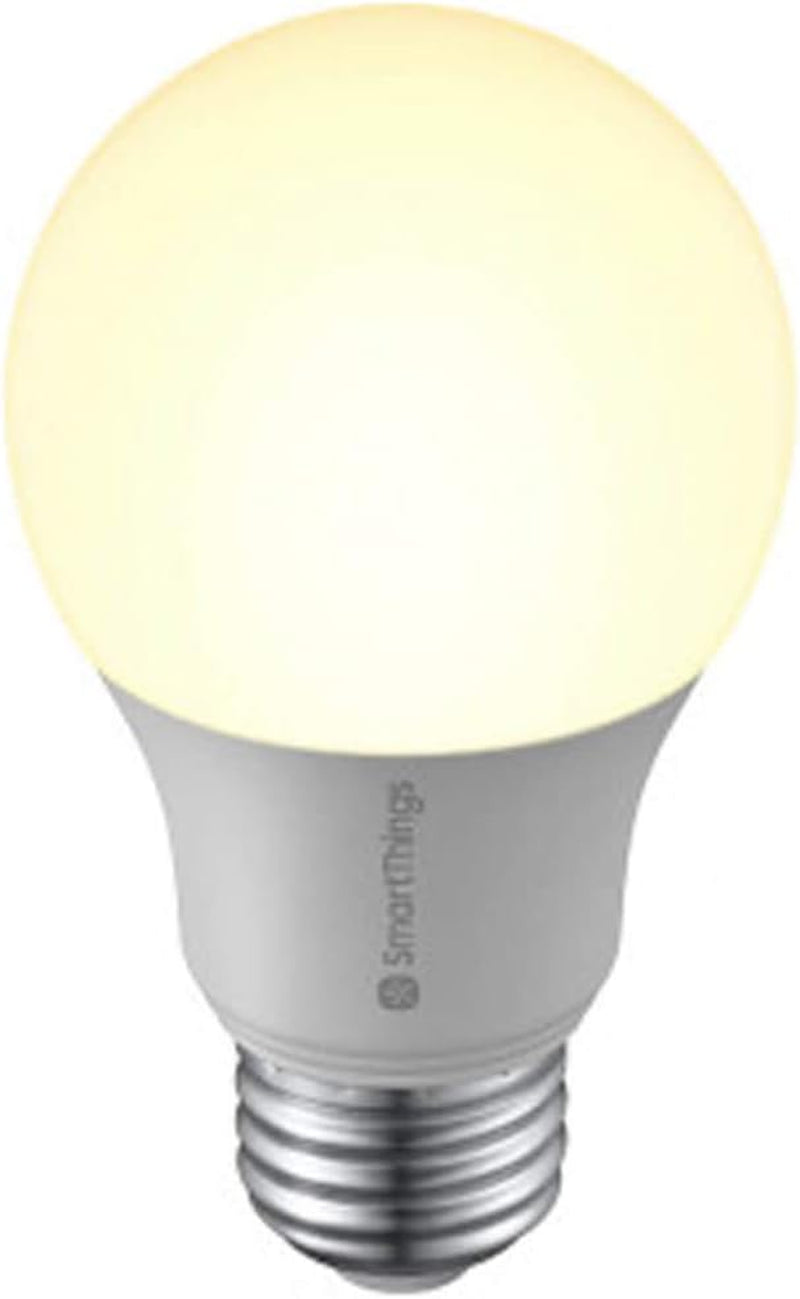 Smartthings Smart LED Light Bulb for Connected Home | Energy Efficient, Dimmable | Hub Required, Voice Control Compatible with Alexa, Google, or Bixby | Warm White (8ZA-A806ST-Q4R)