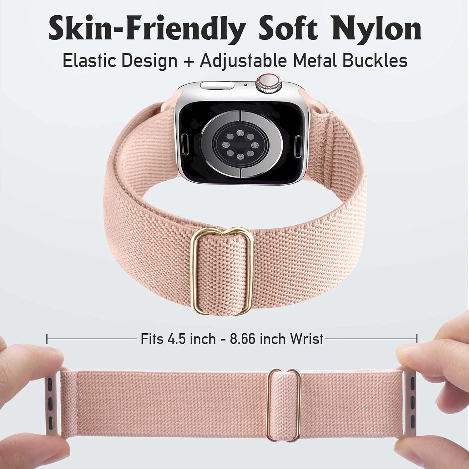 Stretchy Watch Band Compatible for Apple Watch Band 45Mm 44Mm 42Mm Comfortable Adjustable Sport Band for Iwatch Series 7 6 5 4 SE 3 2 1 Women Men