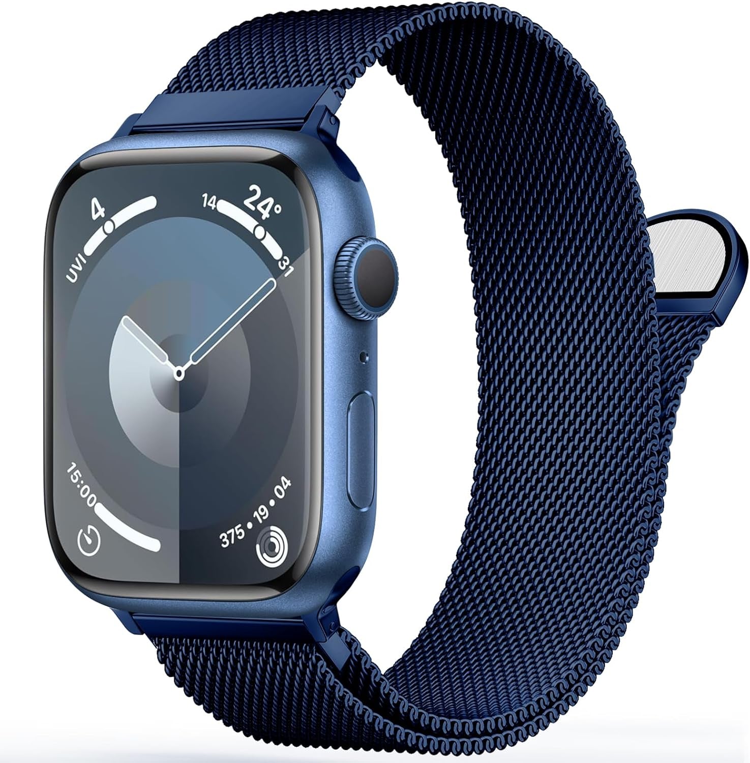 Stainless Steel Milanese Loop Compatible with Apple Watch Band 38Mm 40Mm 41Mm 42Mm 44Mm 45Mm 49Mm Men and Women, Mesh Loop Magnetic Clasp Replacement for Iwatch Bands Ultra Series 9 8 7 SE 6 5 4 3 2 1
