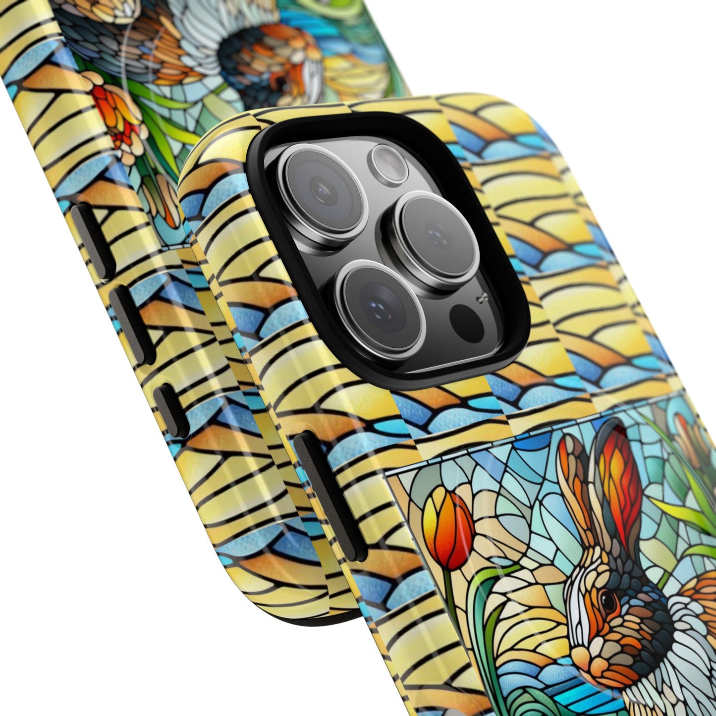 Dutch Rabbit Animal Stained Glass Design Tough Magnetic Cases